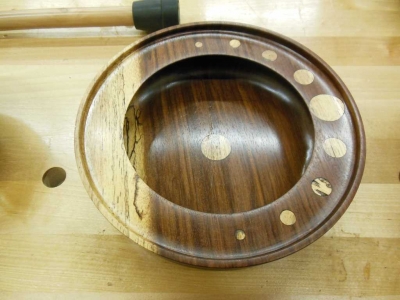 Interesting inlay bowl by Bob Silverman (DrBob).