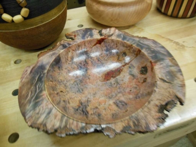 Dyed and stained burl by Toby Bouder