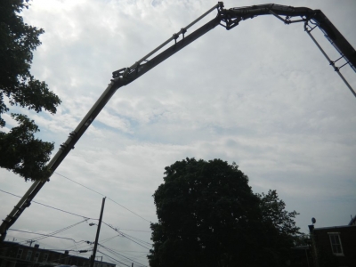 Pumper truck boom