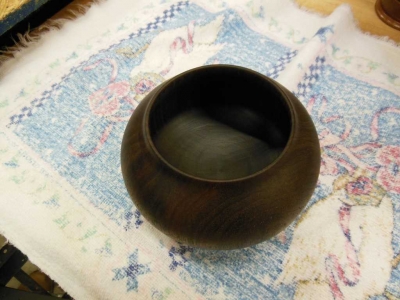 Dark stained Bowl by Toby Bouder