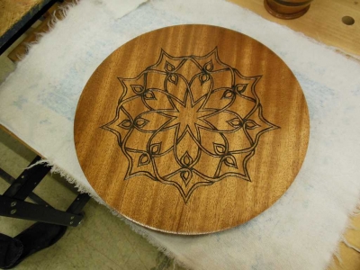 Mahogany Burned Platter No 2 by Doug Resser